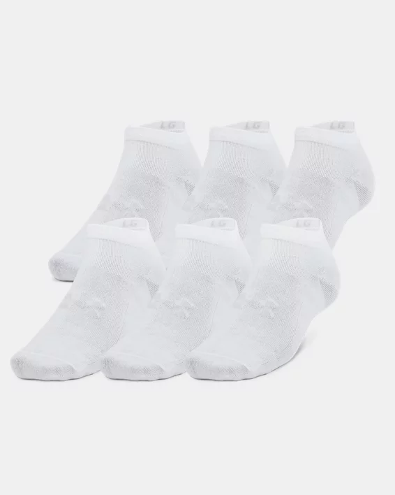 UA Essential Unisex 6-Pack Low Cut Socks