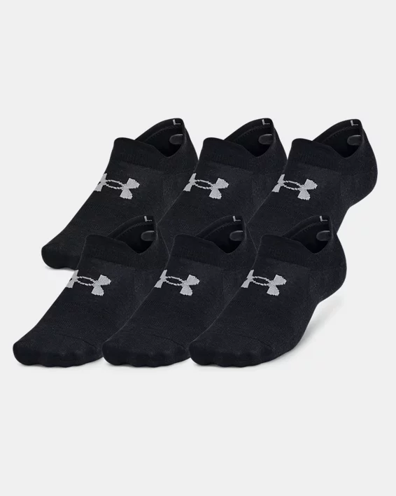 UA Essential Ultra Unisex 6-Pack Low Socks