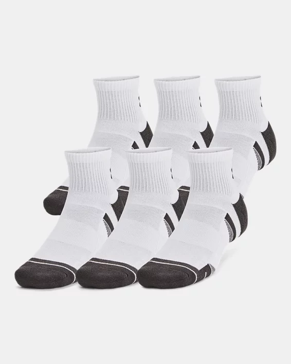 UA Performance Tech Unisex 6-Pack Quarter Socks