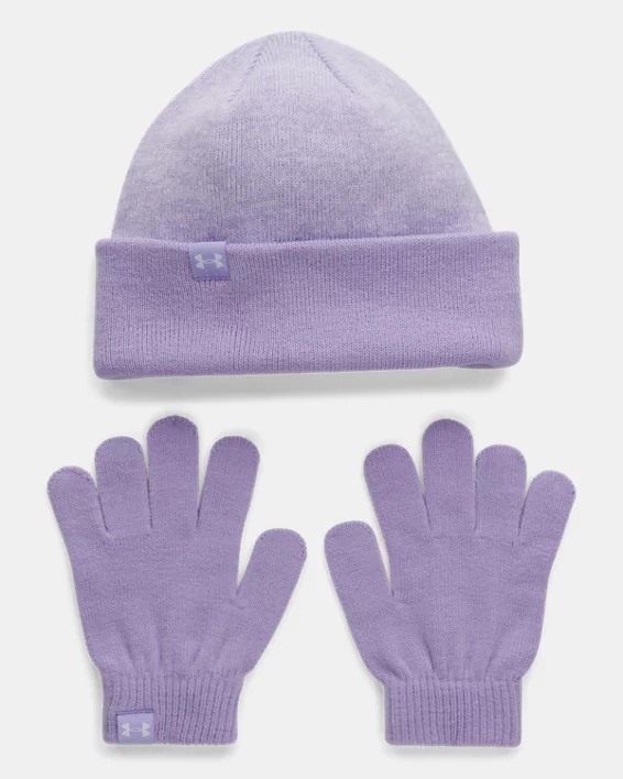UA Beanie & Gloves Girls Set
