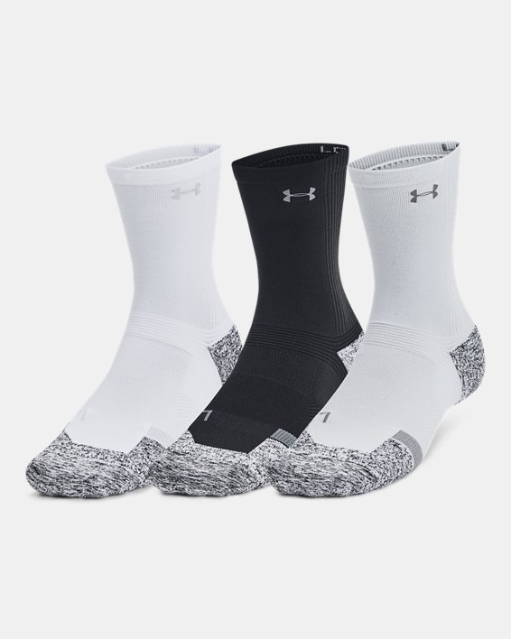 UA ArmourDry Pro Unisex 3-Pack Mid-Crew Socks