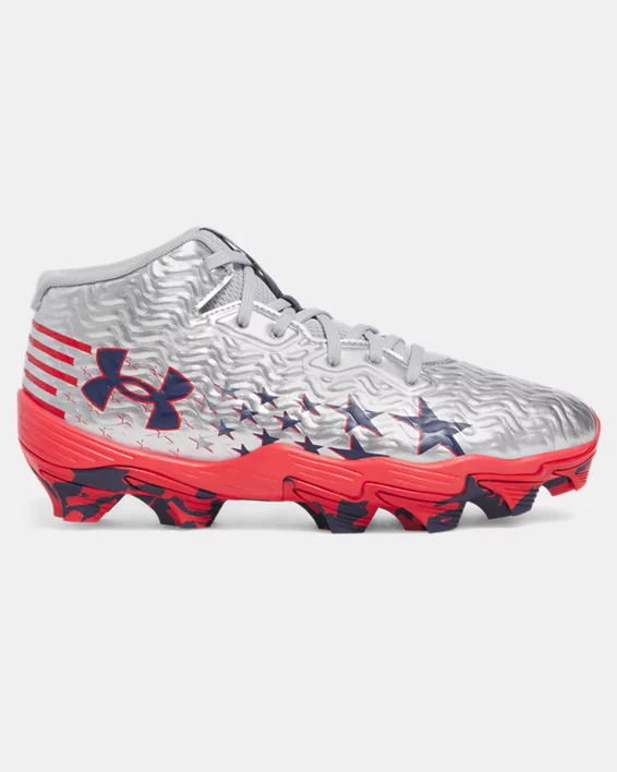 UA Spotlight Hammer Jr. Boys Football Cleats