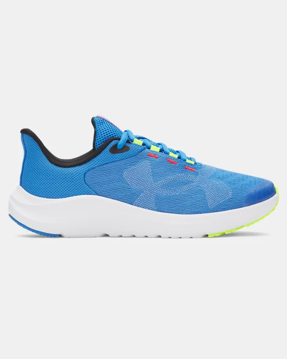 UA Pursuit 4 Big Logo Boys Grade School Running Shoes