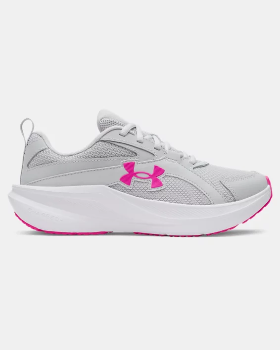 UA Assert 11 Wide Girls Grade School Running Shoes