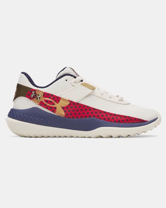 UA Harper 10 Turf Jr. USA Boys Baseball Shoes