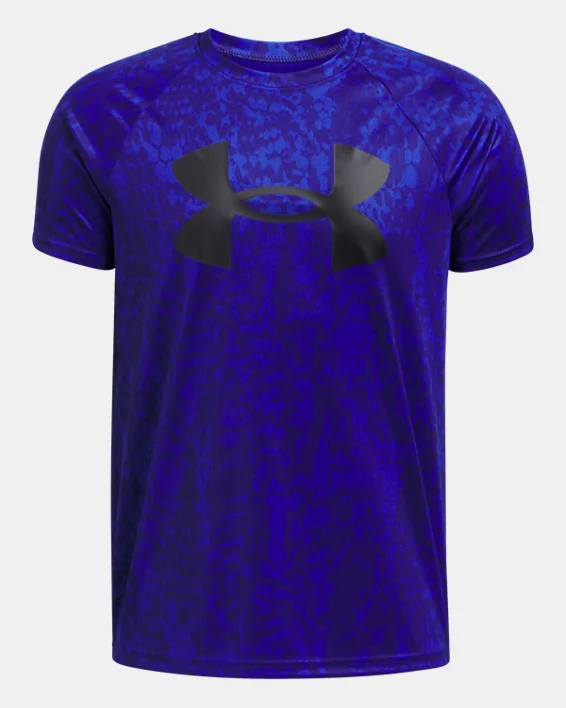 UA Tech Big Logo Printed Boys Short Sleeve