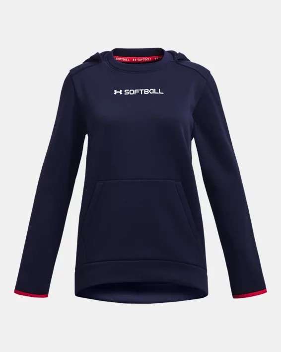 Armour Fleece Girls Softball Hoodie