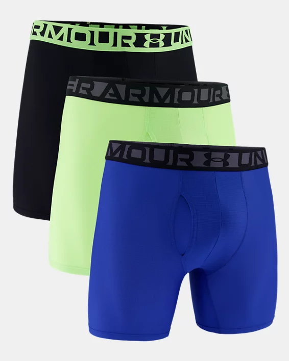 UA Essential Tech Mesh Mens 6" 3-Pack Boxerjock