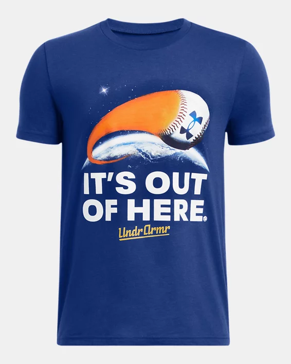 UA Out Of Here Boys Baseball Short Sleeve