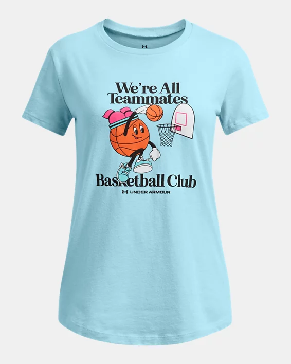 UA Basketball Girls Short Sleeve