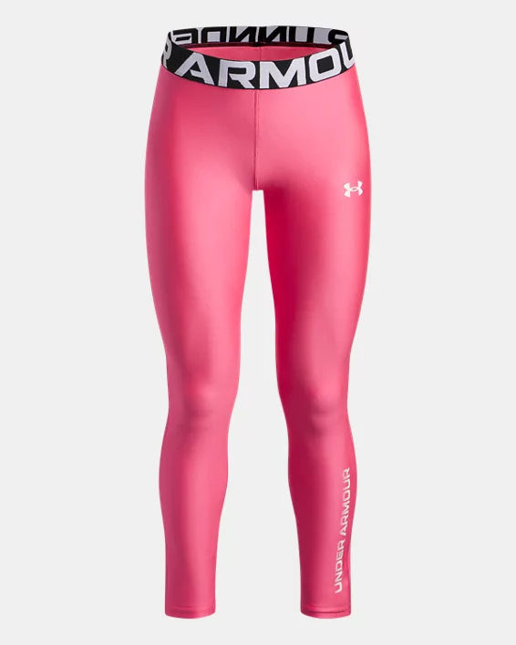 HeatGear Wordmark Girls Leggings