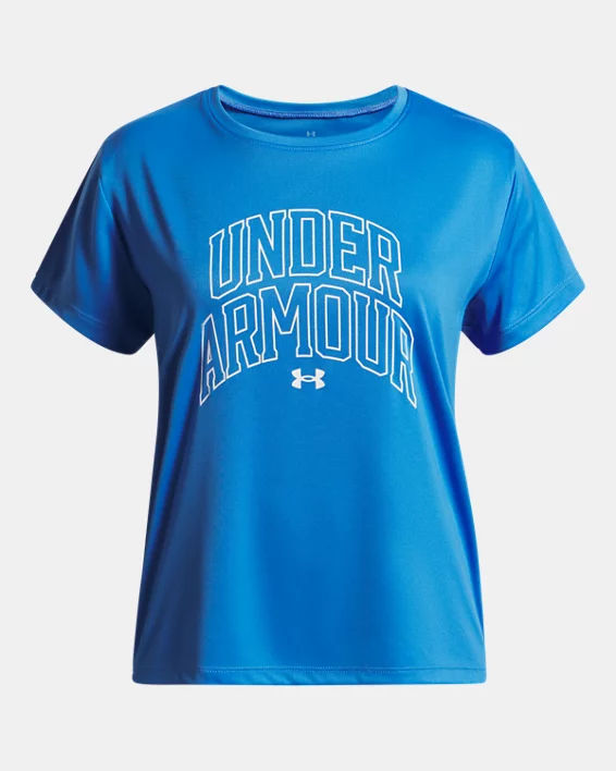 UA Tech Varsity Graphic Girls Short Sleeve