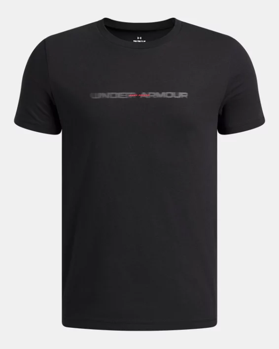 UA Wordmark Blur Boys Short Sleeve