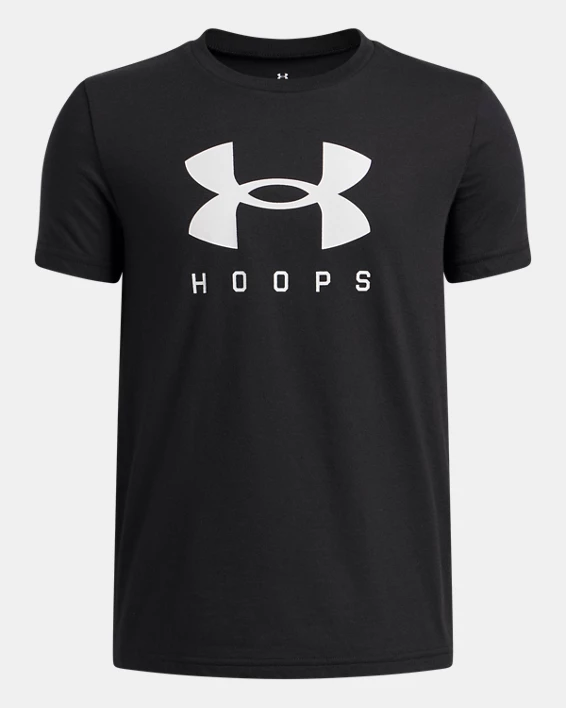 UA Hoops Logo Boys Short Sleeve