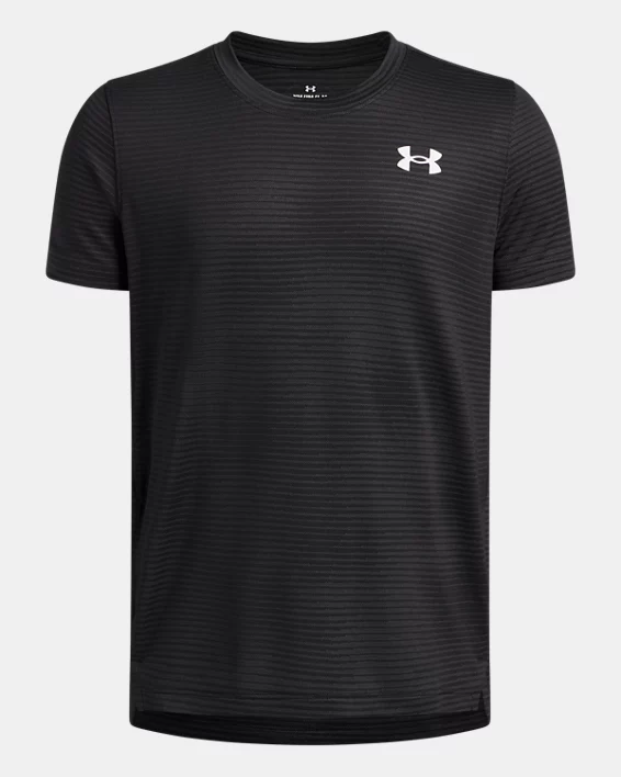UA Tech Vent Jacquard Boys Short Sleeve