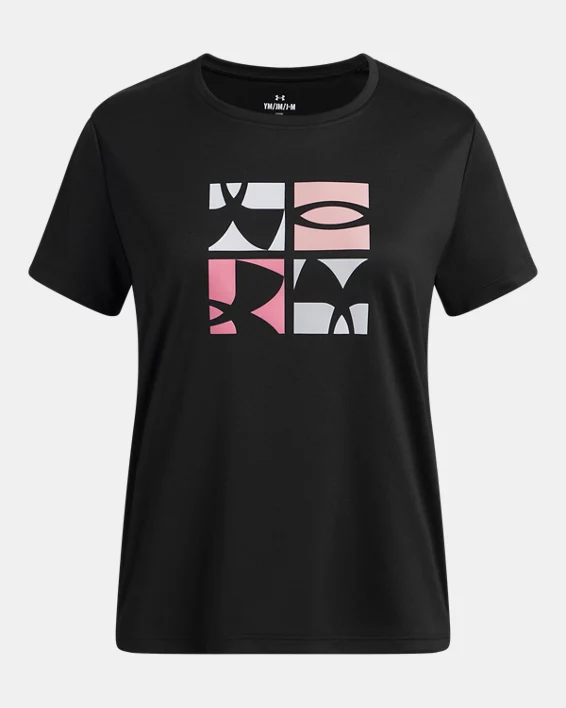 UA Tech Logo Graphic Girls Short Sleeve