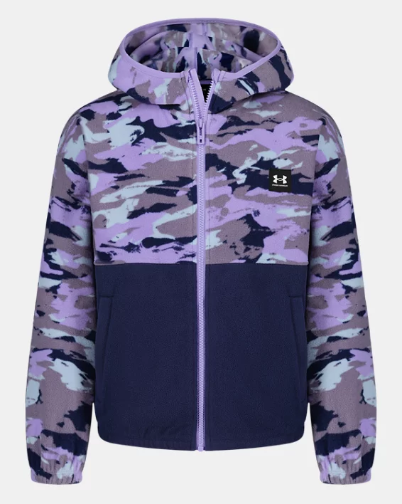 UA Print Block Girls Full-Zip Hoodie