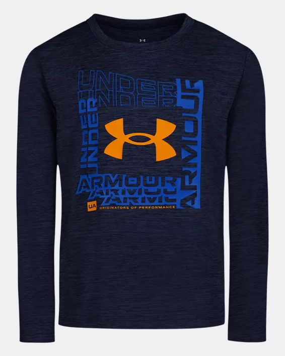 UA Logo Frame Twist Tech Little Boys Long Sleeve
