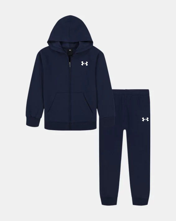 UA Branded Logo Infant Boys Zip-Up Hoodie Set