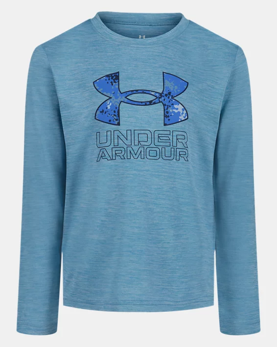 UA Core Logo Twist Tech Toddler Boys Long Sleeve