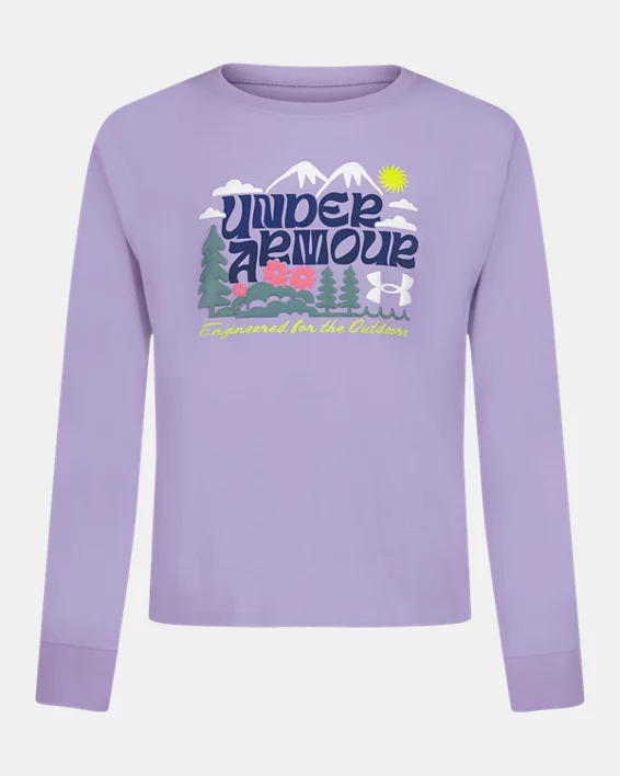 UA Flower Mountain Girls Long Sleeve