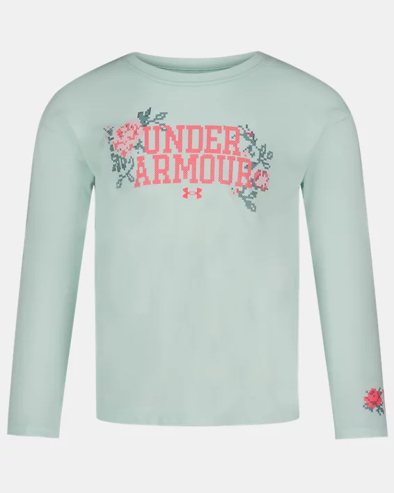 UA Rose Stitch Girls Pre-School Long Sleeve