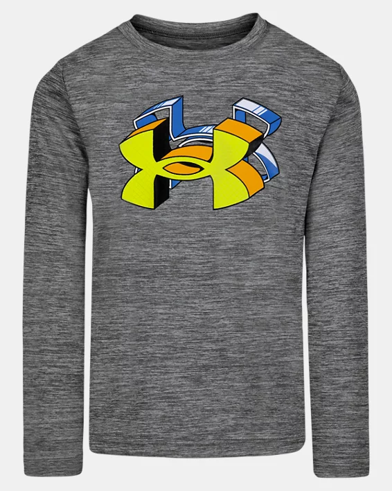 UA HD Logo Twist Tech Little Boys Long Sleeve