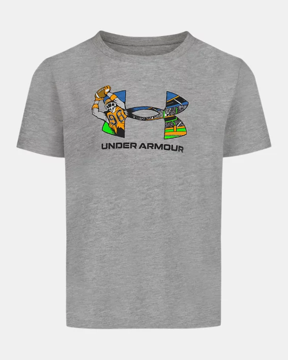 UA Logo Football Little Boys Short Sleeve