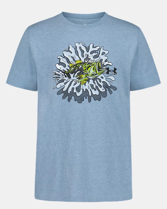 UA Fish Splash Boys Short Sleeve