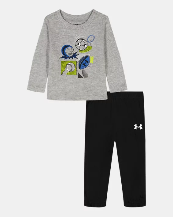 UA Multi Sport Newborn Boys Long Sleeve Set