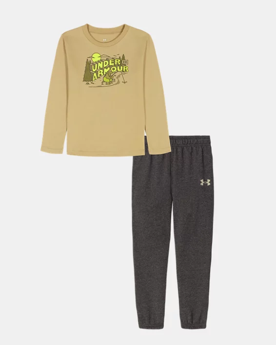 UA Bear Fishing Toddler Boys Long Sleeve & Joggers Set