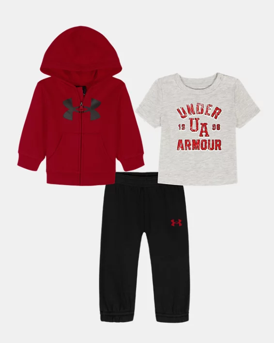 UA Rival Newborn Boys 3-Piece Hoodie Set