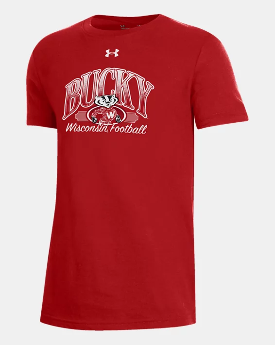 UA Performance Cotton Collegiate Kids Short Sleeve