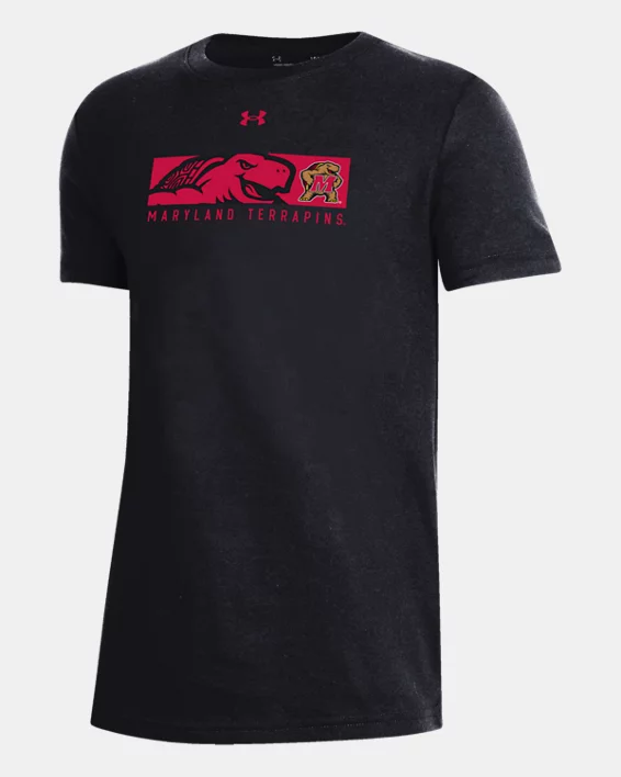 UA Performance Cotton Collegiate Kids Short Sleeve