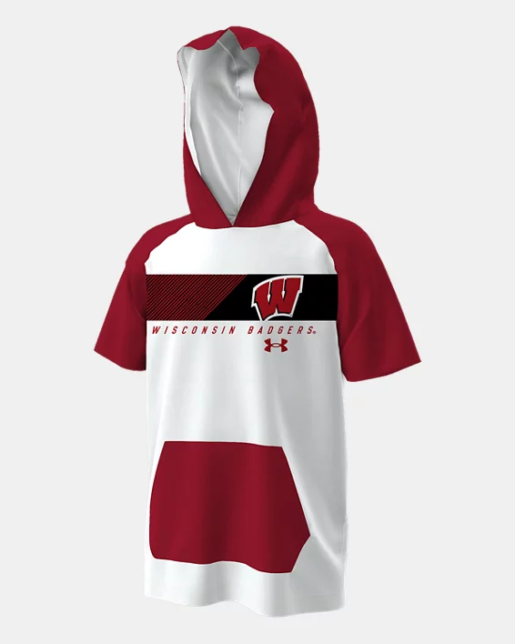 UA Gameday Armourfuse Collegiate Kids Short Sleeve Hoodie