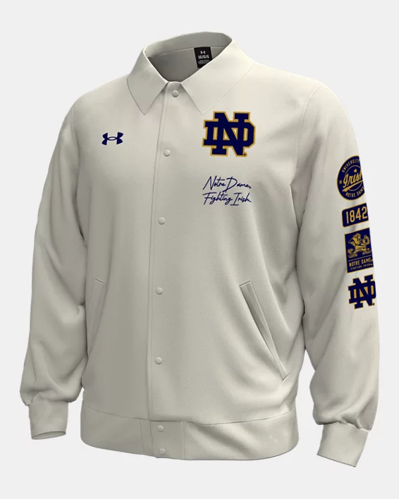 UA Gameday Icon Fleece Collegiate Mens Snap Jacket