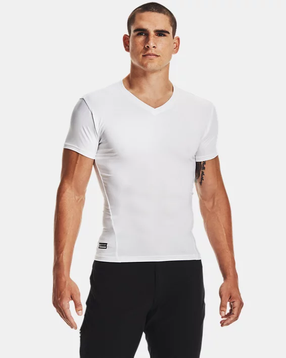 Tactical HeatGear Compression Mens V-Neck T-Shirt