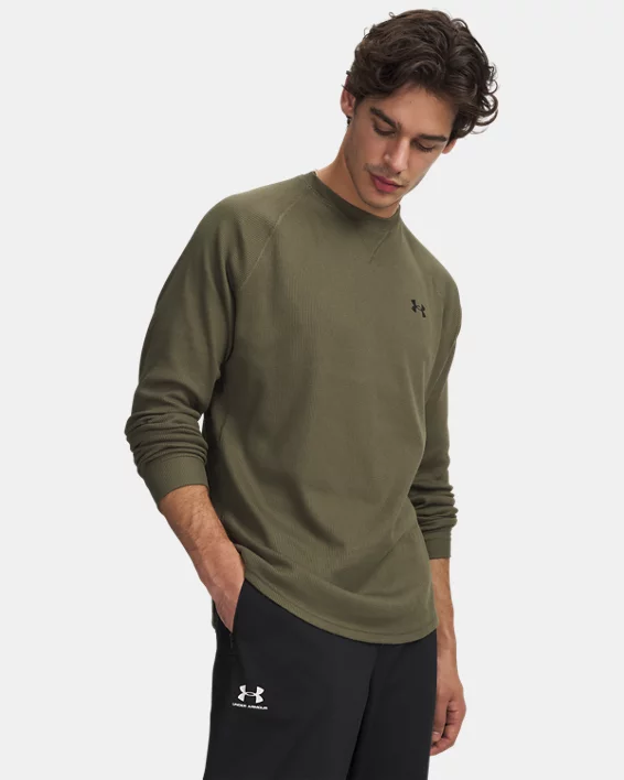 UA Waffle Mens Crew Long Sleeve