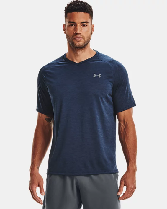 UA Tech Mens V-Neck Short Sleeve