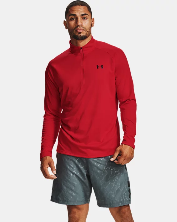 UA Tech Mens  Zip Long Sleeve