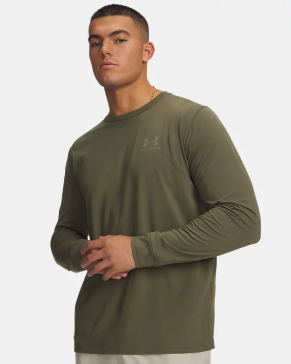 UA Left Chest Mens Long Sleeve
