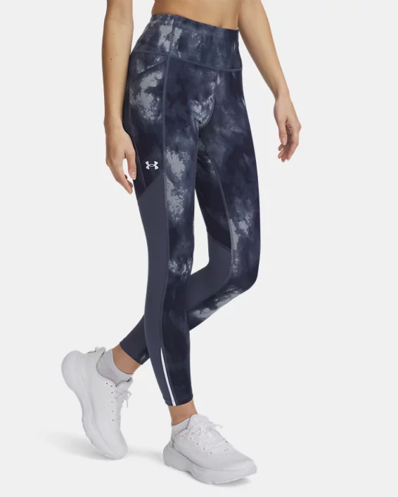 UA Launch Printed Womens Ankle Tights