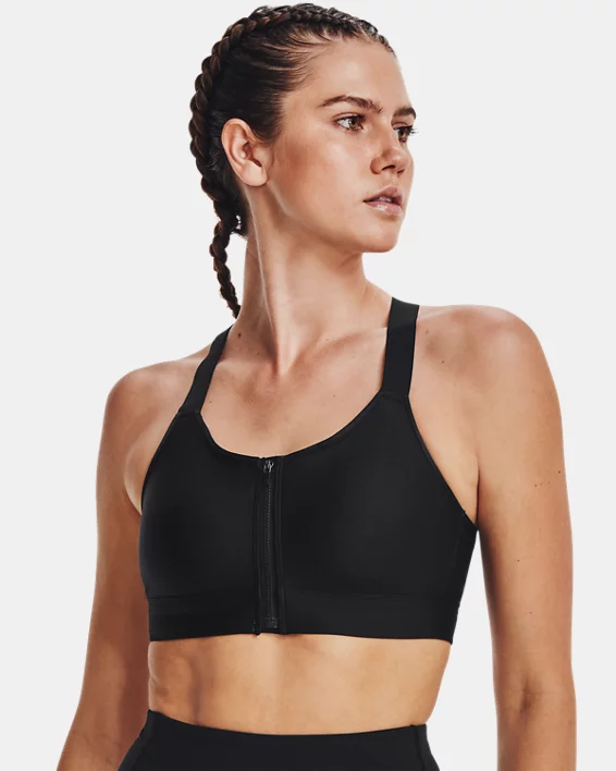 UA Continuum High Zip Womens Sports Bra