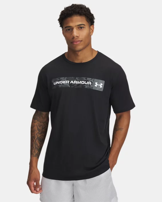 UA Camo Chest Stripe Mens Short Sleeve