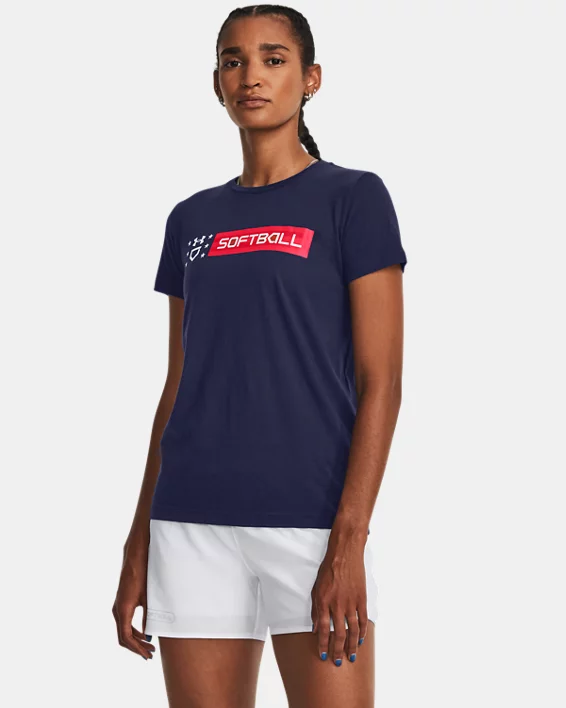 UA Freedom Wordmark Womens Short Sleeve