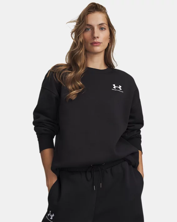 UA Icon Fleece Womens Oversized Crew