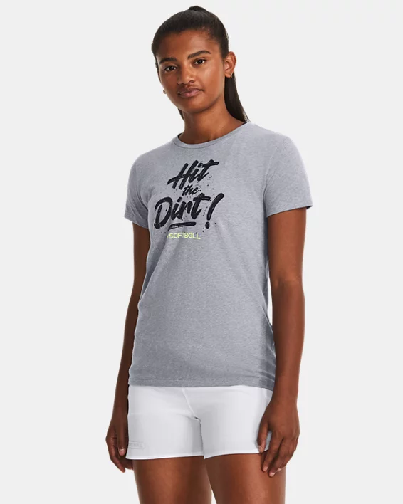 UA Hit The Dirt Womens Short Sleeve