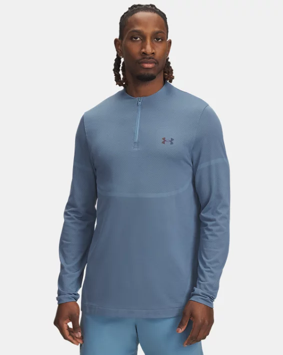 UA Vanish Elite Seamless Mens  Zip