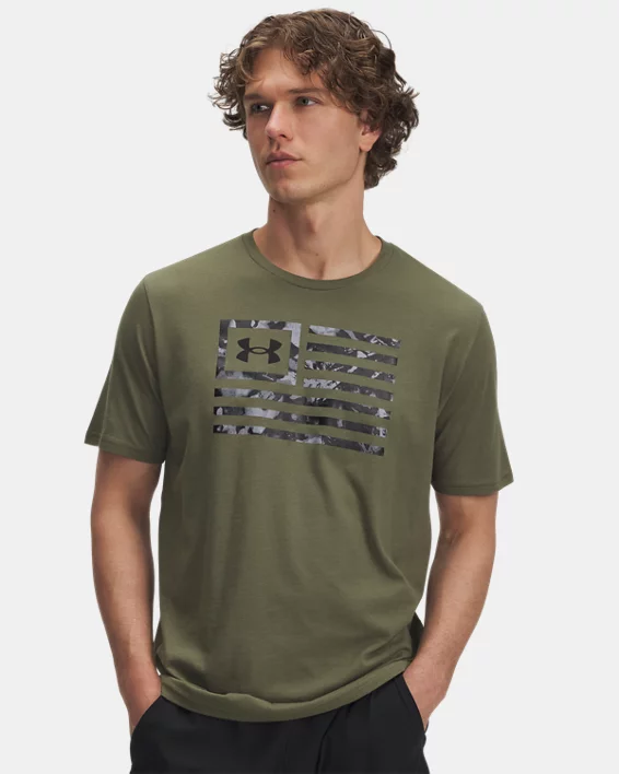 UA Freedom Flag Printed Mens T-Shirt