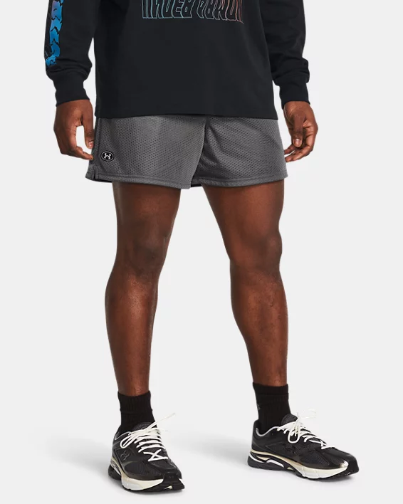 UA Icon Mesh Mens 5" Shorts
